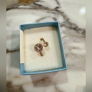 Swarovski Ring Sz 8 rose gold